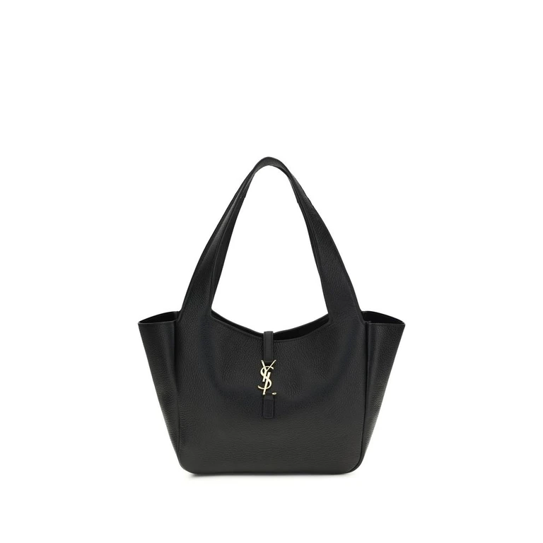 Saint Laurent Black Other Fibres Shoulder Bag - Women