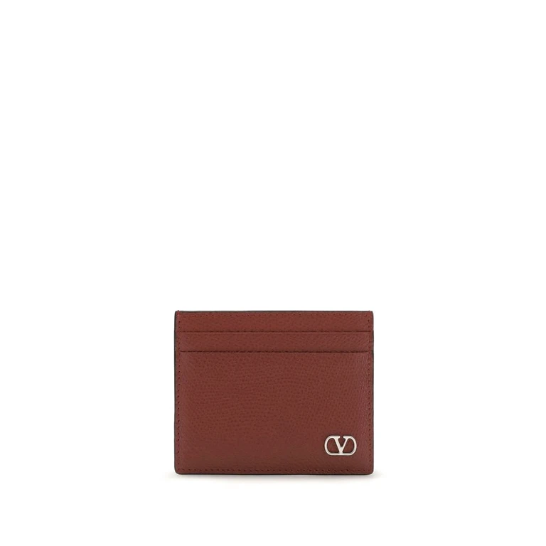 Valentino Garavani Bordeaux Calf Leather Bos Taurus Wallet - Men