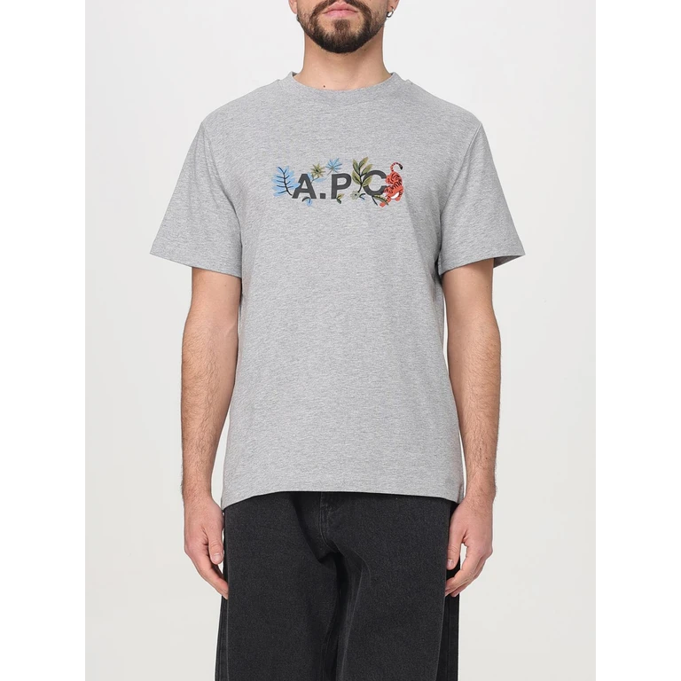 A. P.C. T-Shirt Men color Grey (COBQXM26497PLA)