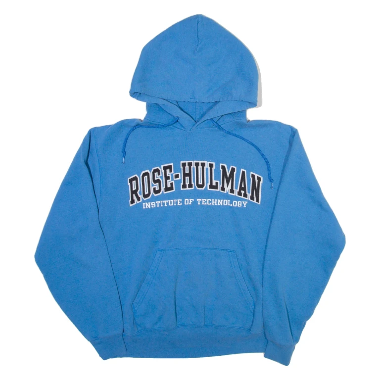 CHAMPION Rose-hulman Mens Blue Hoodie USA M