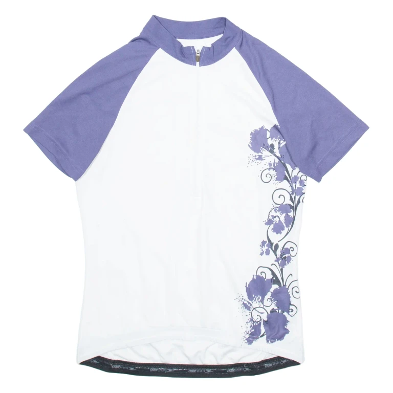 CRANE ACTIVEWEAR Cycling Womens Jersey White 1/2 Zip L