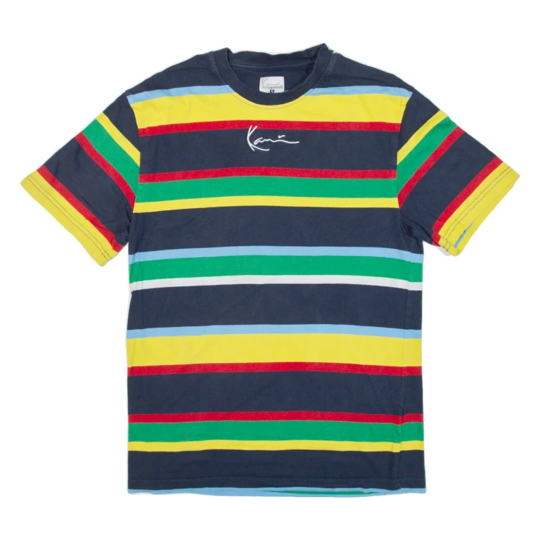 KARL KANI Striped Mens T-Shirt Blue S