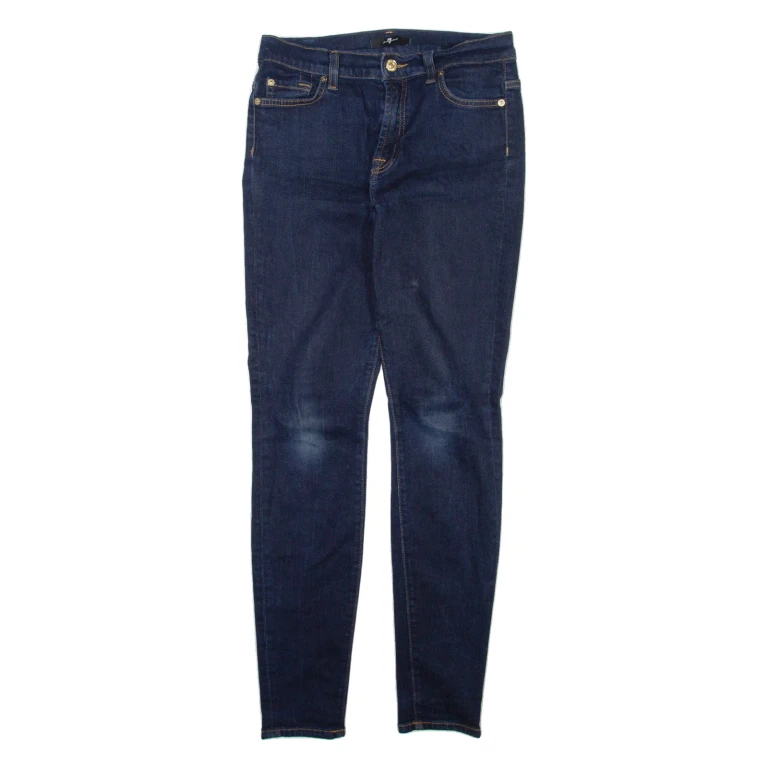 7 FOR ALL MANKIND Mens Jeans Blue Regular Straight W26 L29
