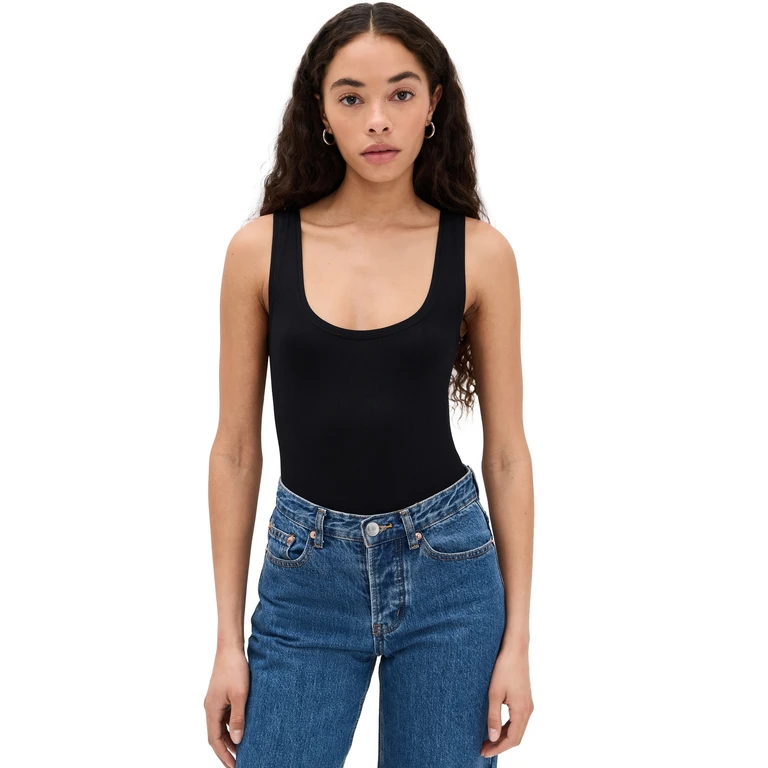 Éterne Tank Thong Bodysuit Black M/L