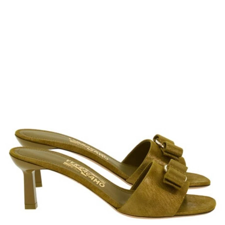 Ferragamo Glo 55 Silde Sandals, Size 7 C