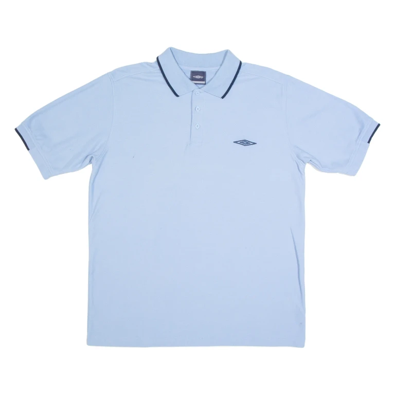 UMBRO Mens Polo Shirt Blue L (GG1-071024-18752)