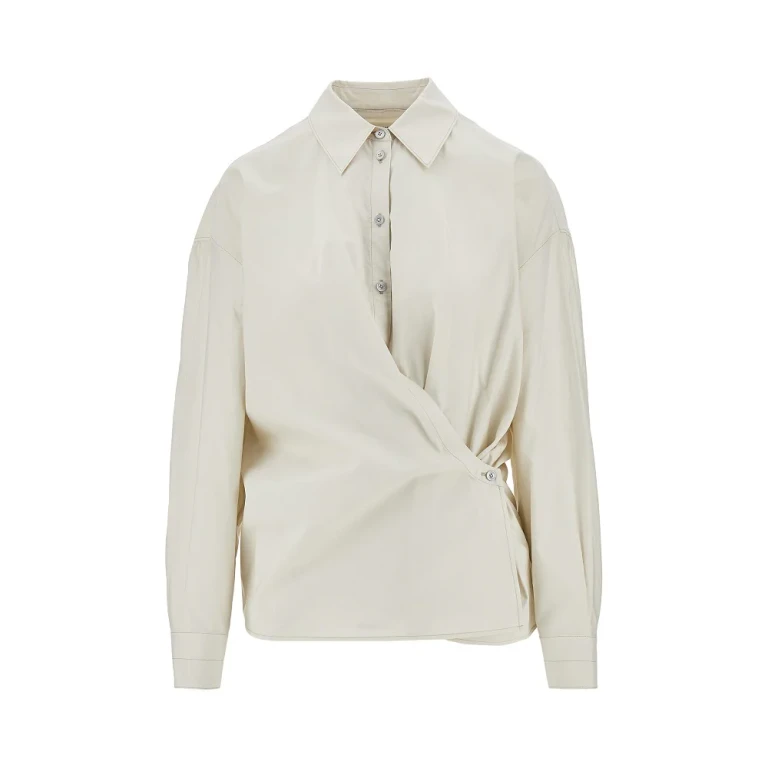 LEMAIRE Cotton and silk Twisted shirt Woman 38