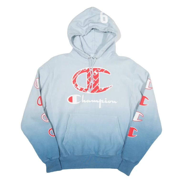 CHAMPION REVERSE WEAVE Womens Blue Hoodie M