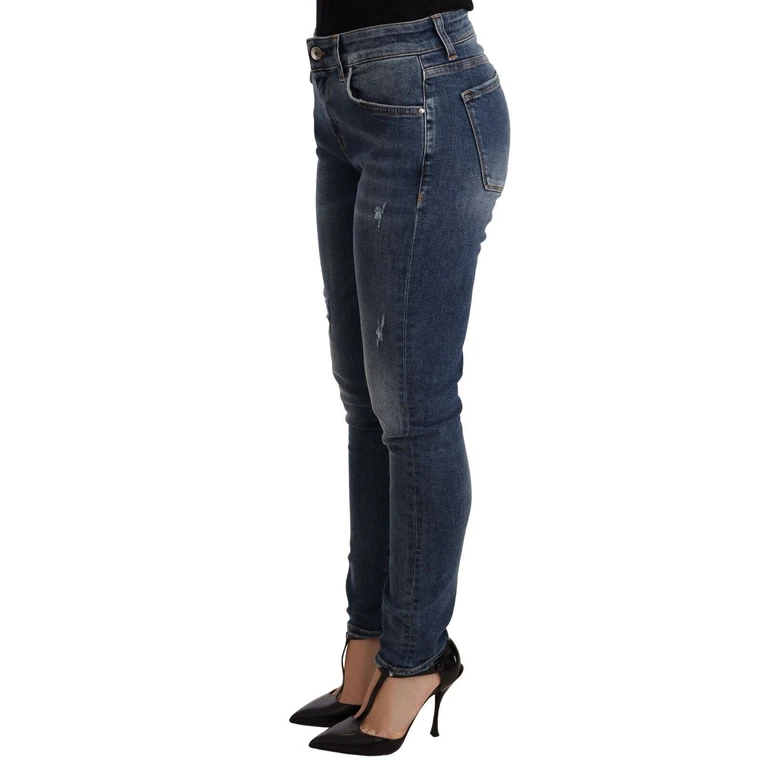 Dolce & Gabbana Blue Wash Skinny Denim Cotton Stretch Jeans Elastane Clothing - Women
