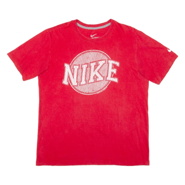 NIKE Mens T-Shirt Red L