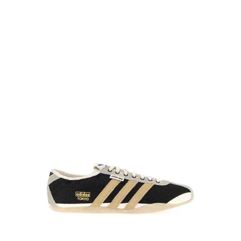 Adidas By Song For The Mute Black Mesh Adidas X Song For The Mute Tokyo Sneakers Core Black/beige Tone/gold Met - Women