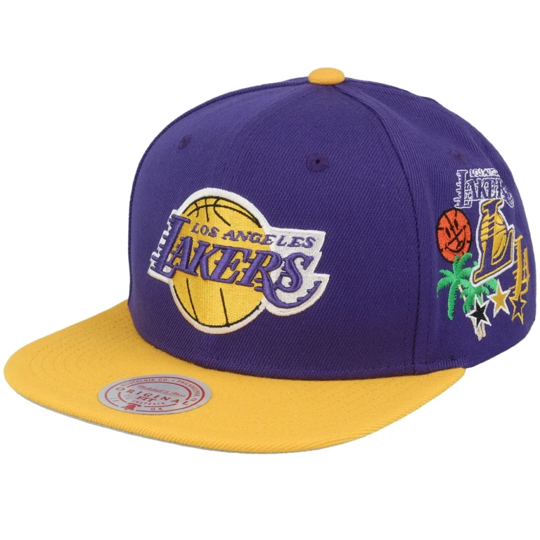 Men's NBA Patch Overload Snapback Lakers Snapback Caps