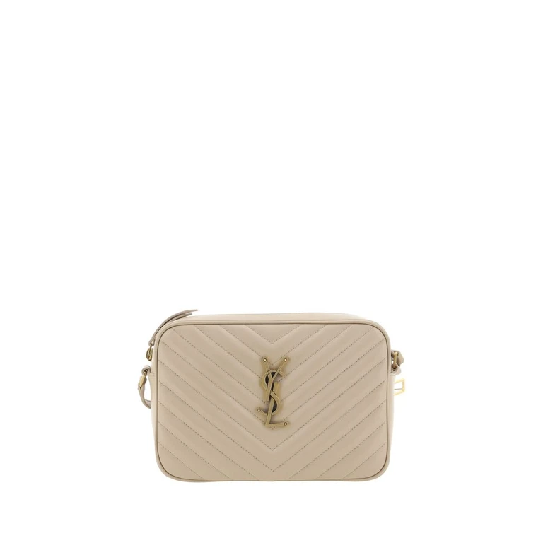 Saint Laurent Beige Calf Leather Bos Taurus Shoulder Bag - Women (SA761554DV7072721BB)