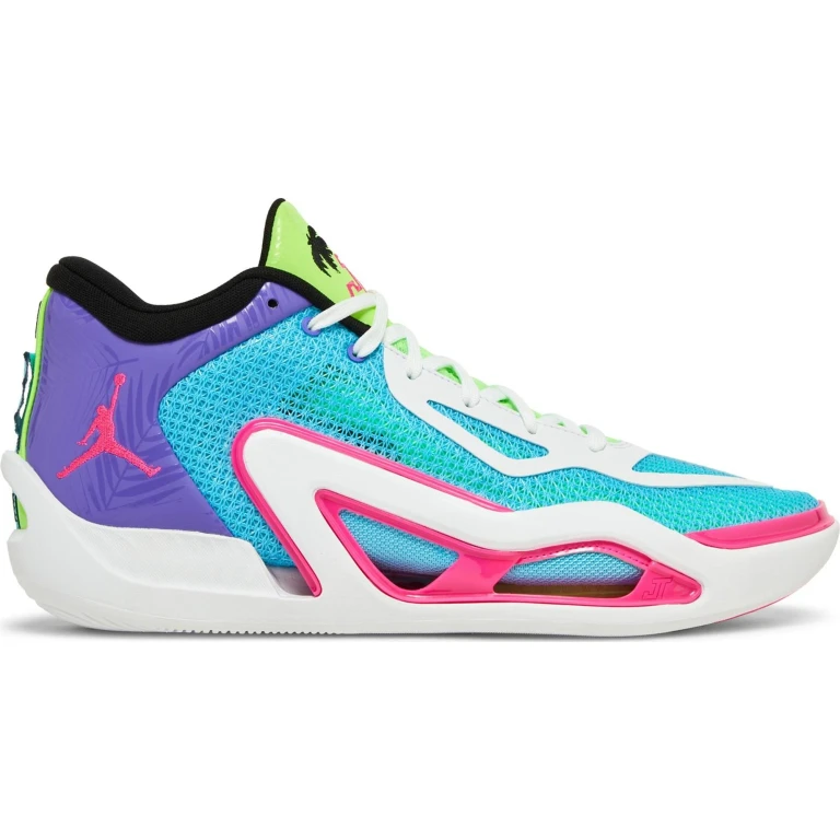 Men's Tatum 1 'Wave Runner' - Lagoon Pulse/Pink Blast/Psychic Purple/White/Lime Glow/Black Sneakers