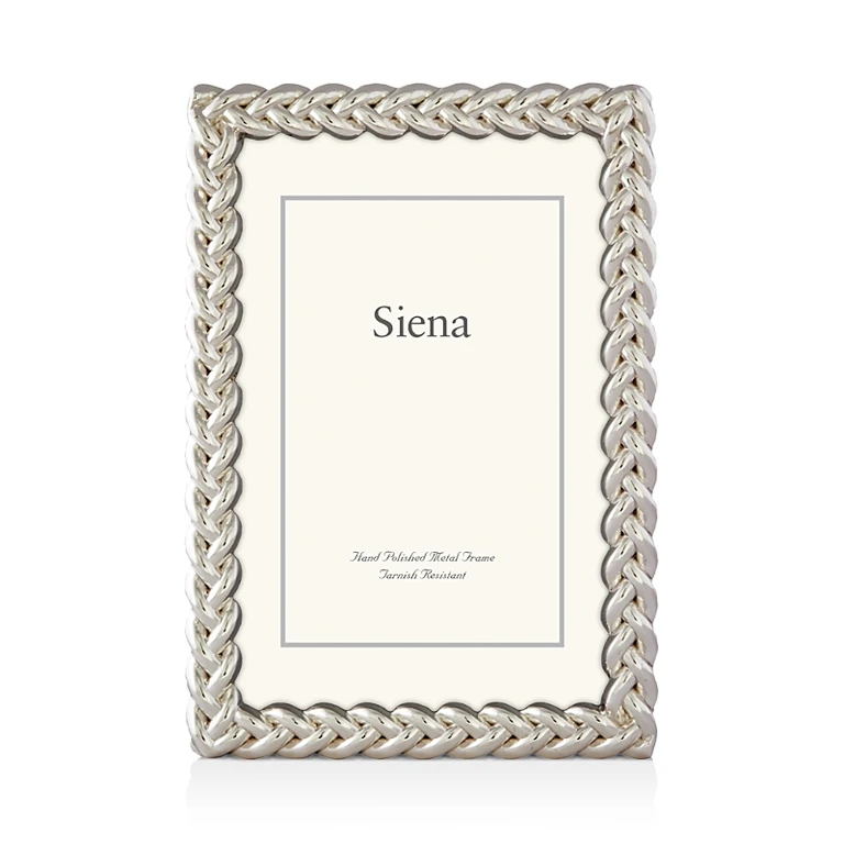 Tizo Silver Braid Frame, 8 x 10