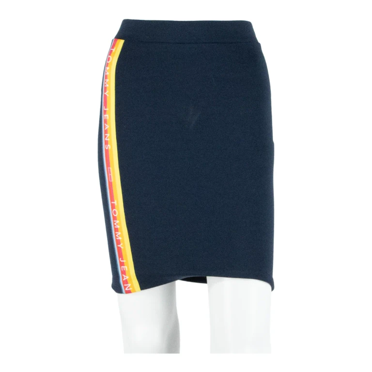 TOMMY HILFIGER Womens Pencil Skirt Blue Short Striped XXS