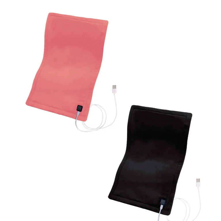 Comfort Duo: Extra Large Electric Heating Pads (Pink & Black)