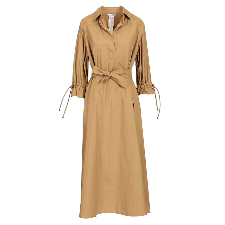 Max Mara Oversized dress Beige Cotone - Women