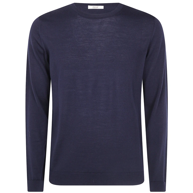 Maglione Manica Lunga Collo Rotondo "263Myb01001 10 Navy"