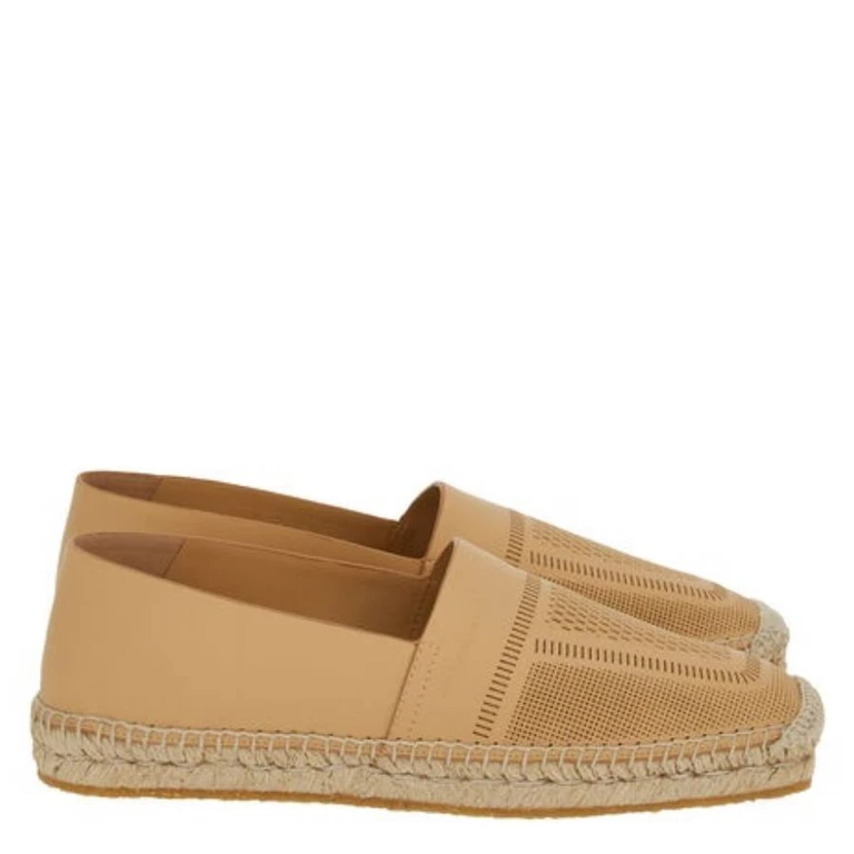 Seda Leather Espadrilles, Size 7 C (01G216 763868)