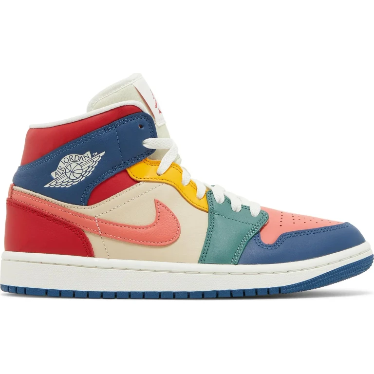 Women's Retro 1 Mid Se 'Multi Color 2022' Sneakers