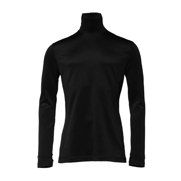 Dolce & Gabbana Black Polyester Turtleneck Pullover Sweater Elastane Clothing - Men