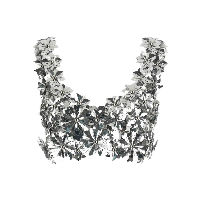 Rabanne Top - Argent (26EITO243PS0129040)