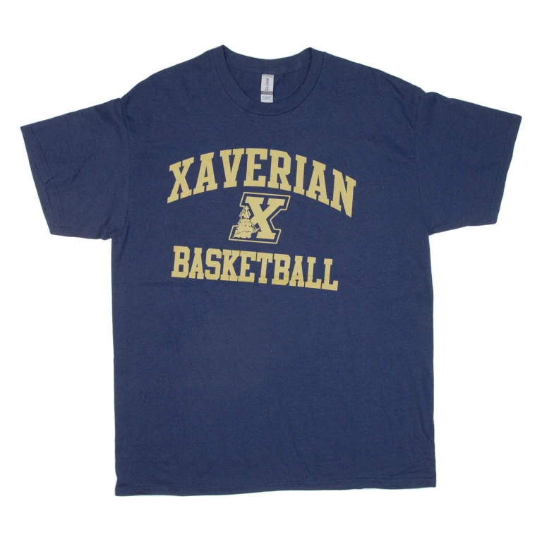 GILDAN Xaverian Basketball Mens T-Shirt Blue USA L