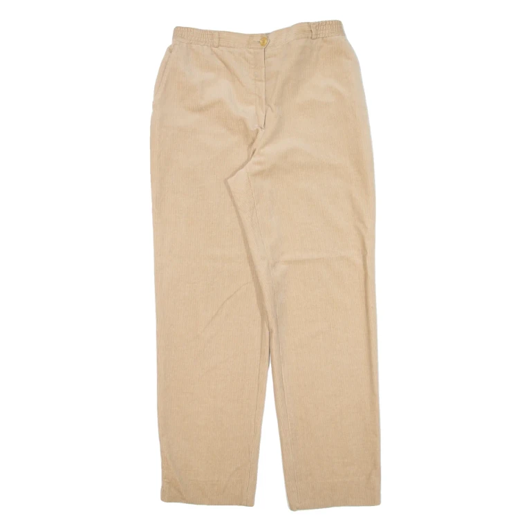 Womens Trousers Beige Relaxed Straight W29 L30