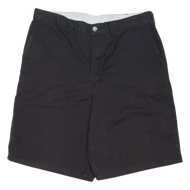 DICKIES Mens Workwear Shorts Black Relaxed L W36