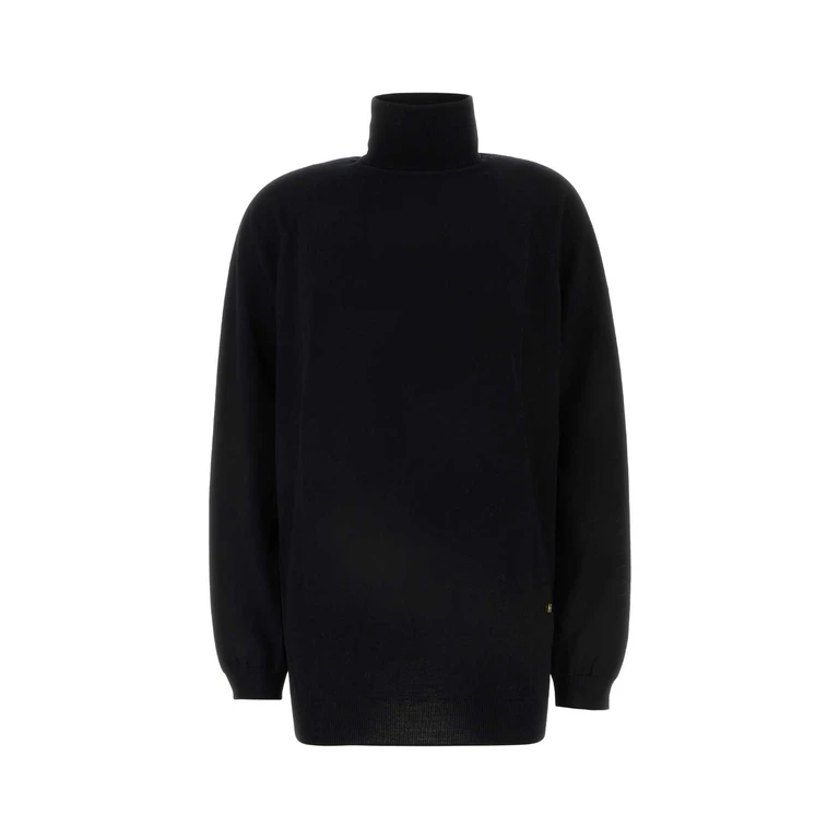 Prada Black Wool Sweater Nero Wv-ottone Maglieria - Men