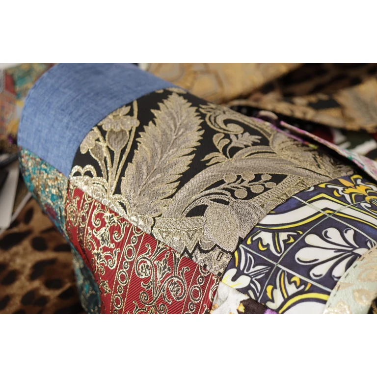 Dolce & Gabbana Multicolor Double-Breasted Patchwork Jacquard Blazer Jacket Cotton Clothing - Women