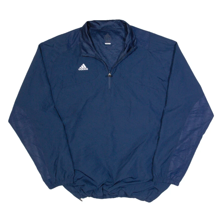 ADIDAS Mens Pullover Jacket Blue L