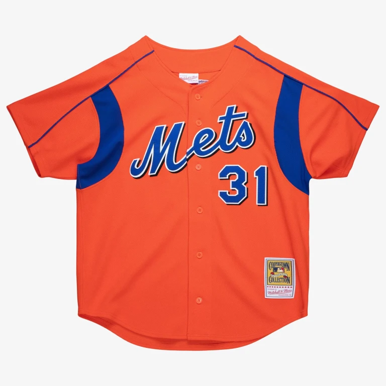 Men's MLB Authentic Bp Mets 2004 Mike Piazza