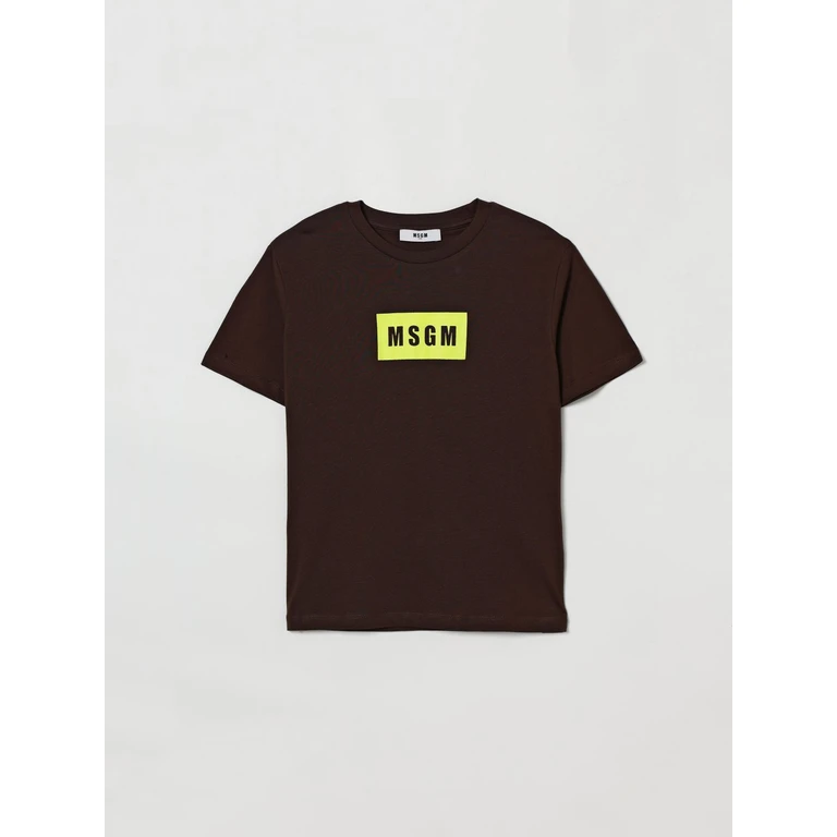 MSGM KIDS T-Shirt Kids color Coffee (S6MSJUTH005943)