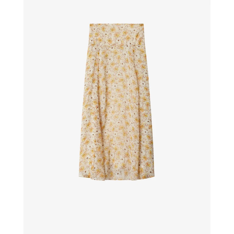 Jupe Fran - Femme - Clair Jaune-écru - Taille34 - Marant Étoile
