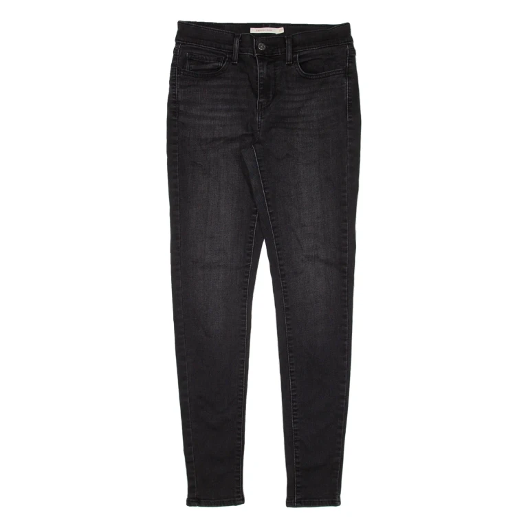 LEVI'S 710 Womens Jeans Black Slim Skinny W27 L30