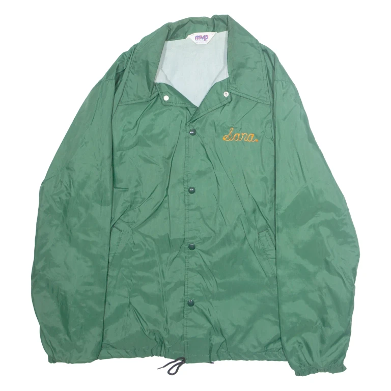 MVP Mens Shell Jacket Green Nylon USA L