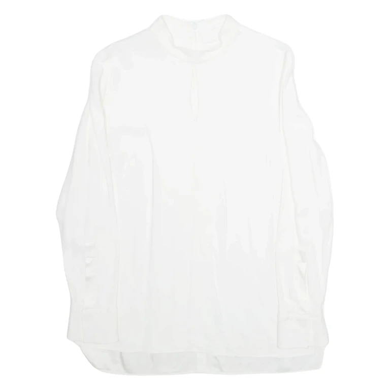 BOSS Womens Shirt White Long Sleeve M