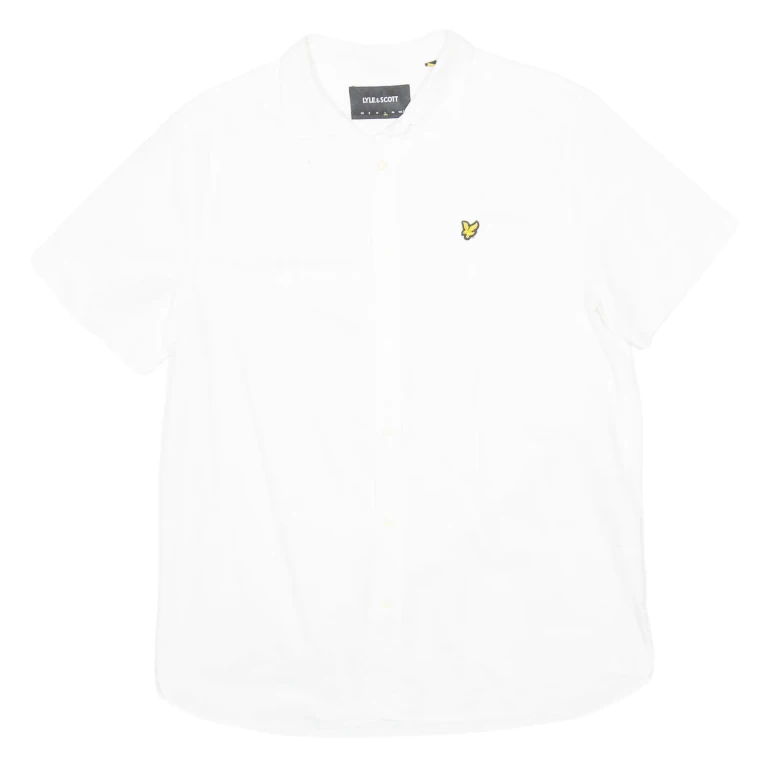 LYLE & SCOTT Mens Plain Shirt White L