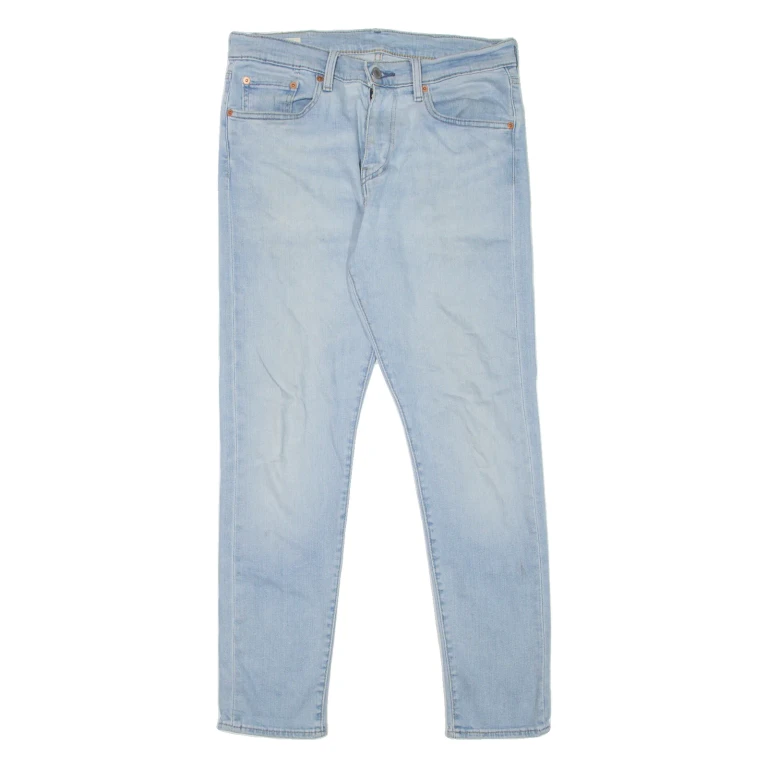 LEVI'S 512 BIG E Jeans Mens Blue Slim Tapered Stone Wash W32 L30