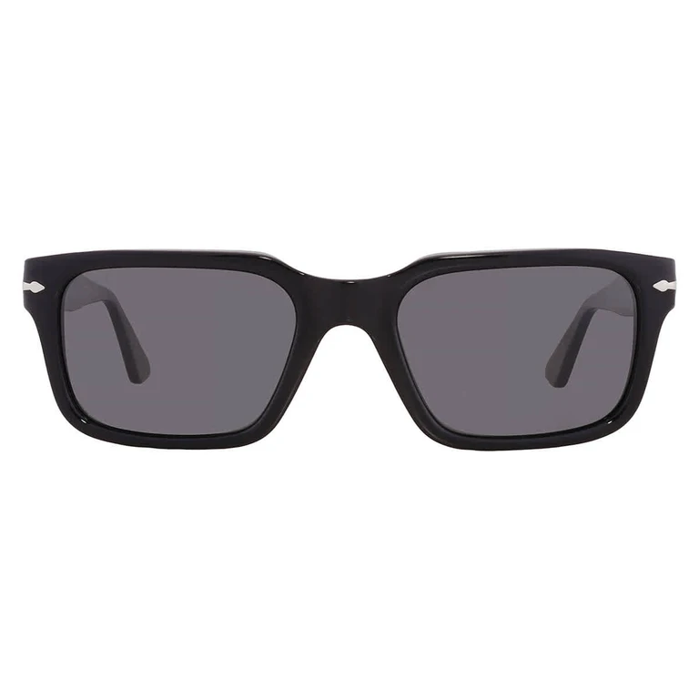Polarized Dark Grey Rectangular Mens Sunglasses PO3272S 95/48 53