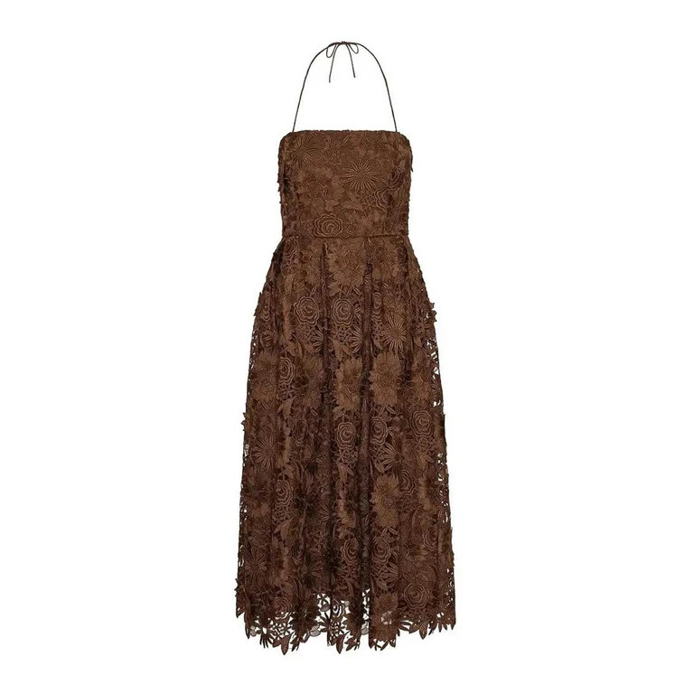 Robe Au Genou - Marron (1156232037)
