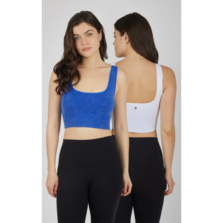 2 PK Stonewash Seamless Bra Tank