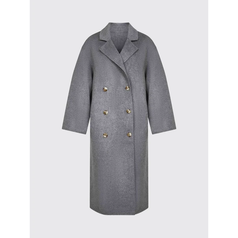 LOULOU DE SAISON Coat Woman color Grey (BORNEOLDSGREYMELANGE)