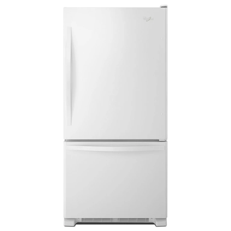30 in. wide Bottom-Freezer Refrigerator with SpillGuard Glass Shelves in Stainless Steel 18.7 cu. ft. WRB329DMBM