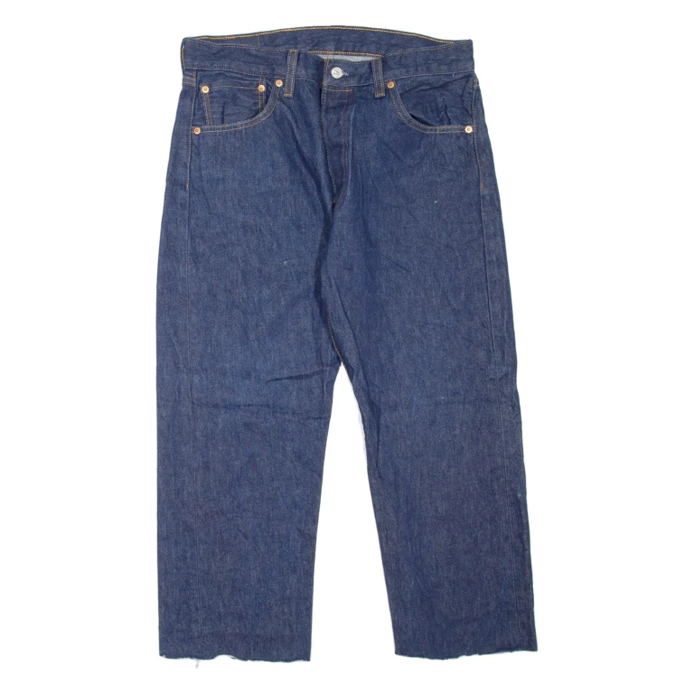 LEVI'S 501 Jeans Mens Blue Regular Straight W34 L23