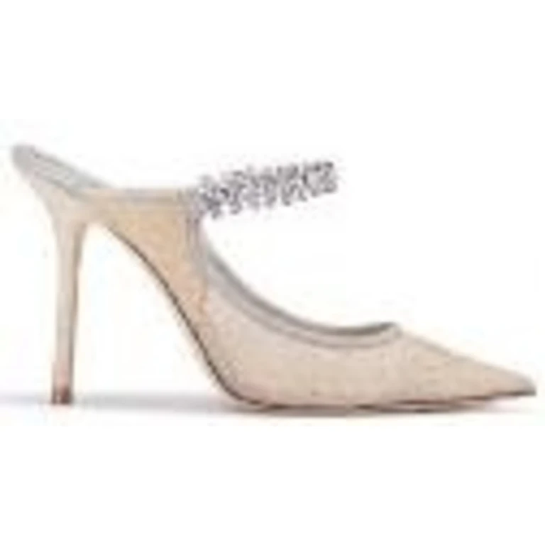 Bing 100 Lace Embellished Mules, Brand Size 34 ( US Size 4 )