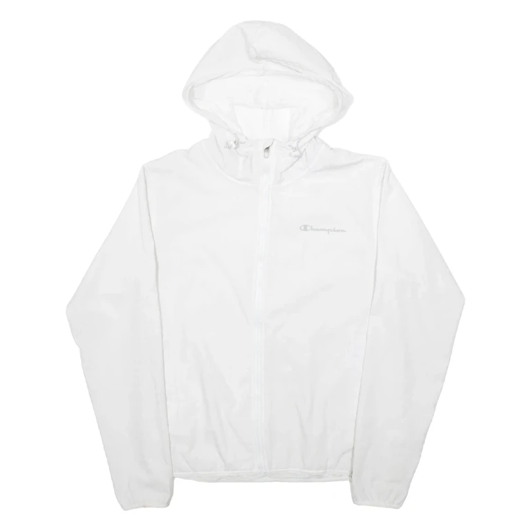 CHAMPION Mens Jacket White Hooded S