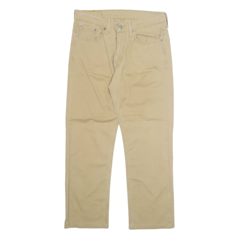 LEVI'S Mens Trousers Beige Regular Straight W30 L26